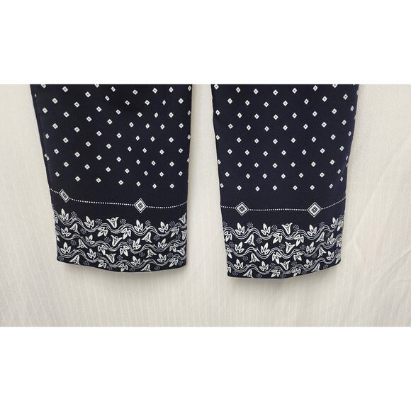 ANN TAYLOR Loft Palazzo Women's Navy Blue Pull-On Drawstring Pants Size XSP - Picture 5 of 9